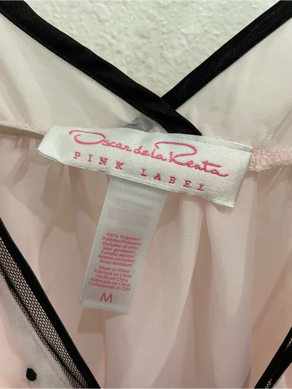 Oscar De La Renta Pink Babydoll Teddy Sleepwear Romantic - Picture 4 of 5